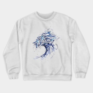 Shark wave Tsunami Crewneck Sweatshirt